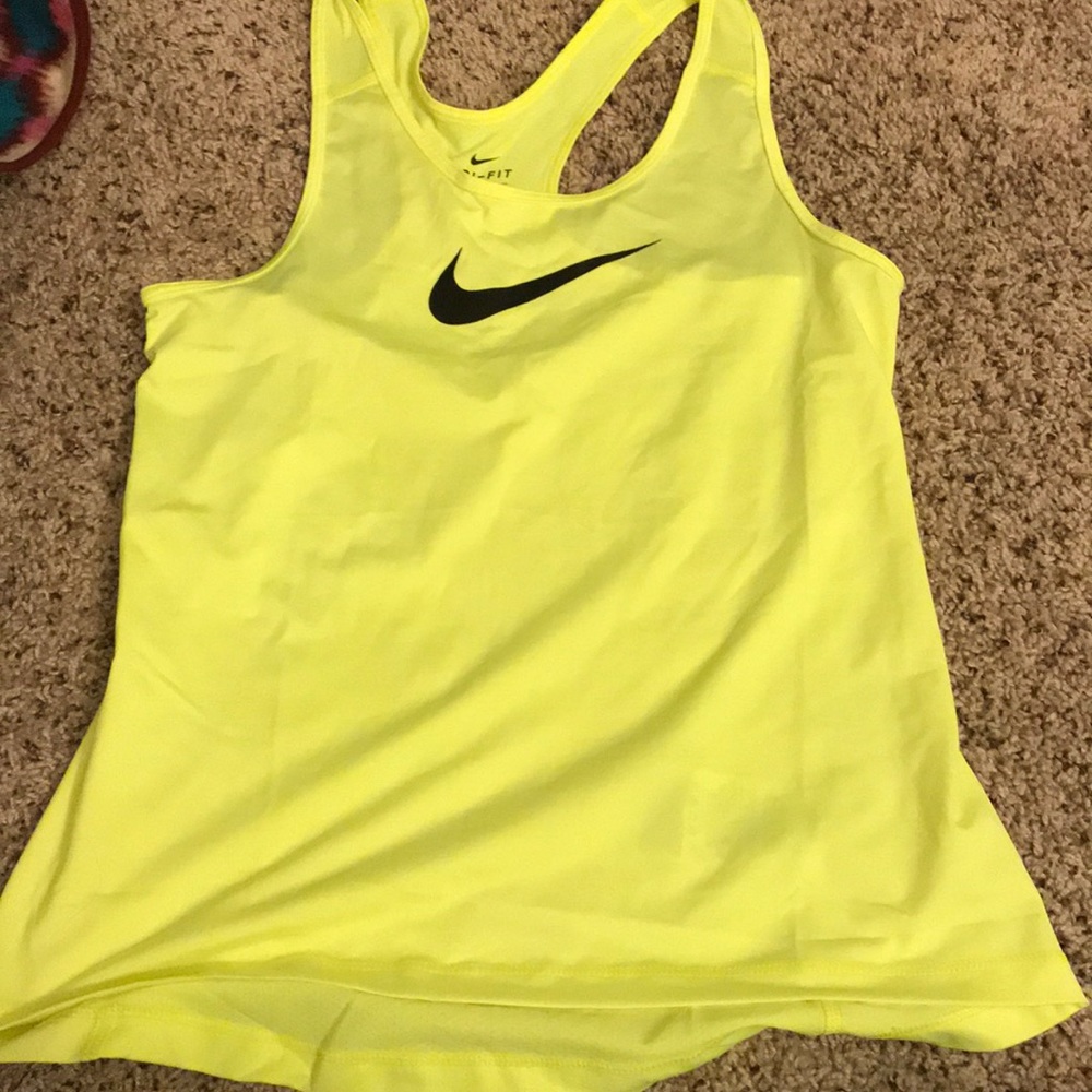 Nike Dri-Fir Yellow Tank